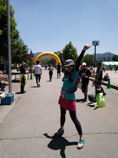 富士忍野トレイルレース ゴール