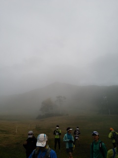 斑尾トレイルスタート前