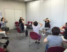 9月のオフィスランチヨガと、散歩で見つけた日本茶カフェ